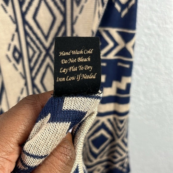 Blu Pepper Women Vest Multicolor Size M Sleeveless Open Front 100% Rayon Layer - Picture 6 of 8